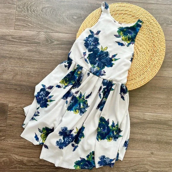 Free People Floral White Sleeveless Dress size 2 - Picture 2 of 4